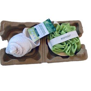 ECO TOOLS Dual Cleansing Pad and Washcloth Beauty Bath Spa Gift Set